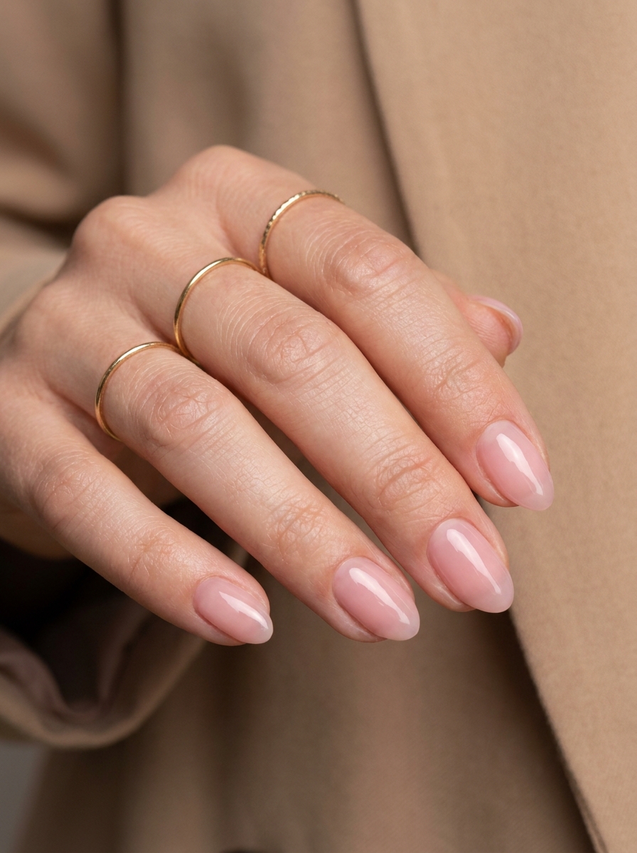 Almond Glass Nails als Glass Nails Inspiration 2026